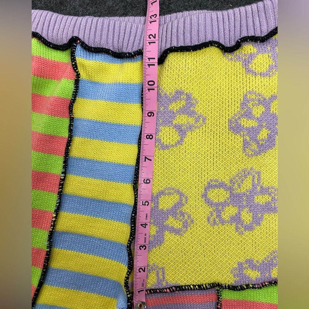 The Ragged Priest Multicolor Patchwork Flare Pants - Picture 5 of 8